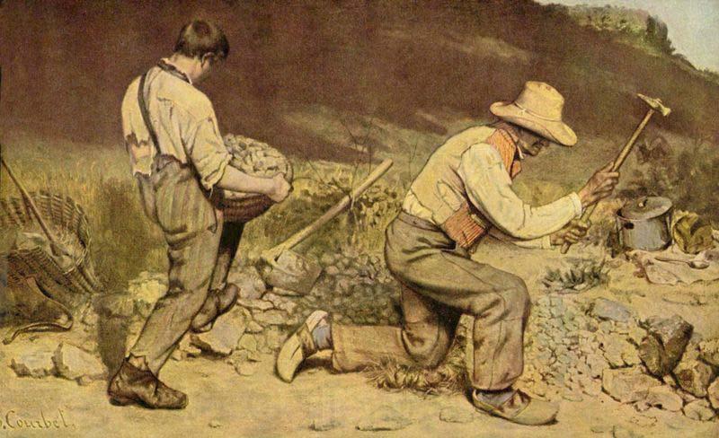 Gustave Courbet Stone Breakers Norge oil painting art